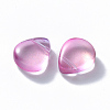 Transparent Spray Painted Glass Beads GLAA-T016-29G-2