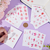 Flower Pattern Removable Temporary Water Proof Tattoos Paper Stickers AJEW-WH0413-03A-3