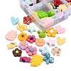 10 Style Opaque Resin Cabochons RESI-YW0001-12-4