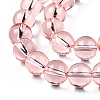 Transparent Glass Beads Strands GLAA-T032-T10mm-10-3