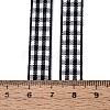 Single Face Plaid Polyester Satin Ribbon SRIB-T009-10B-3