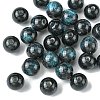 25Pcs Round Imitation Cat Eye Resin Beads RESI-FS0001-65G-2