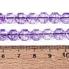 Transparent Crackle Glass Beads Strands GLAA-Q108-03A-06-4