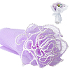 3.8 Yards Polyester Pleated Lace Trim OCOR-WH0092-22D-1