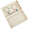 Rectangle Wood Covered with Velvet Jewelry Trinket Display Trays AJEW-WH20054-062K-01-7