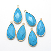 Synthetic Turquoise Pendants X-G-S221-11G-2