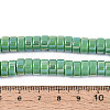 AB Color Plated Opaque Glass Beads Strands GLAA-T026-4x8mm-P02-4
