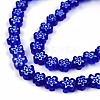 Handmade Millefiori Glass Bead Strands LAMP-N029-017A-02-3
