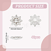40Pcs Flower Rhinestone Cabochon FIND-FG0003-22-2
