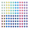 48G 12 Colors Glass Hotfix Rhinestone DIY-TA0004-53-2