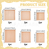 6Pcs 6 Styles Wood Jewelry Plate DOLL-GA0001-34-2
