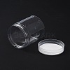 Transparent Plastic Jewelry Jar CON-TAC0007-02-3