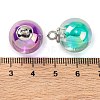 AB Color Resin Round Pendants RESI-U002-02-3