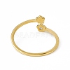 Ion Plating(IP) 304 Stainless Steel Cuff Ring for Women RJEW-C060-36G-3