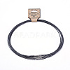 Waxed Cotton Cord Necklace Making MAK-G003-03A-1