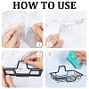 4 Sets 2 Colors Stainless Steel Soap Dishes DIY-GA0005-27-3