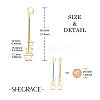 SHEGRACE Brass Hoop Earrings JE810A-4