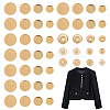 WADORN 40 Sets 4 Style Alloy Snap Button BUTT-WR0001-12-1