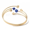 Brass Cuff Bangles BJEW-A134-01G-05-3