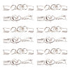 SUNNYCLUE 24 Sets 2 Colors Clip Ends With Lobster Claw Clasps FIND-SC0001-94-1