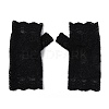 Flower Pattern Lace Gloves AJEW-WH0258-780B-1