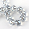 Electroplate Glass Beads Strands X-EGLA-Q062-6mm-A07-3