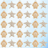 400Pcs 2 Styles Acrylic Imitation Turquoise Beads OACR-SC0002-25-7