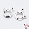 925 Sterling Silver Spring Ring Clasps STER-K167-076A-S-4
