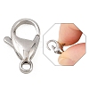 Tarnish Resistant 316 Surgical Stainless Steel Lobster Claw Clasps STAS-316-FL15A-3