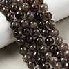 Natural Smoky Quartz Beads Strands X-G-B167-A09-4mm-1