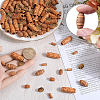 150Pcs 5 Styles Imitation Wood Acrylic Beads SACR-SC0001-38B-3