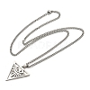 Non-Tarnish 201 Stainless Steel Pendant Necklaces for Man NJEW-Q336-02H-P-5