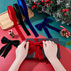 3 Rolls 3 Colors  Single Face Velvet Ribbon OCOR-GA0002-40-3