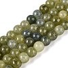 Ombre Effect Dyed Crackle Glass Beads Strands GLAA-Q106-01A-B02-1
