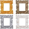 4Pcs 4 Colors Rectangle Retro Resin Photo Frames AJEW-FG0001-47-1