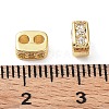 Brass Micro Pave Cubic Zirconia Multi-Strand Links KK-A189-05G-2