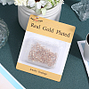 60Pcs 2 Size Brass Ice Pick Pinch Bails KK-BBC0010-09-6