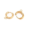 316 Stainless Steel Huggie Hoop Earring Findings EJEW-B158-01A-G-2