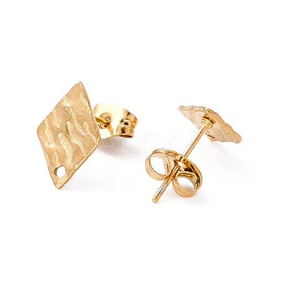 304 Stainless Steel Stud Earring Findings STAS-G270-02G-05-1