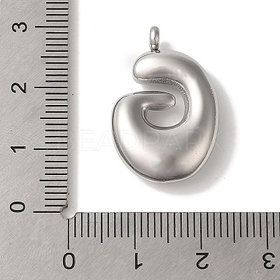 Non-Tarnish 304 Stainless Steel Pendants STAS-M017-08P-07-1