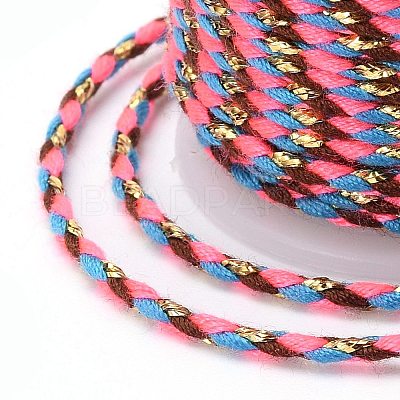 4-Ply Polycotton Cord with Metallic Thread X1-OCOR-Z003-D31-1
