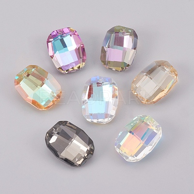 K9 Glass Rhinestone Pendants GLAA-K034-F-A-1