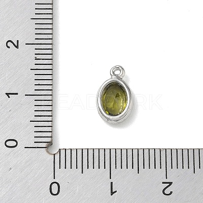 Brass Pave Cubic Zirconia Charms KK-CBA74BF-02P-02-1