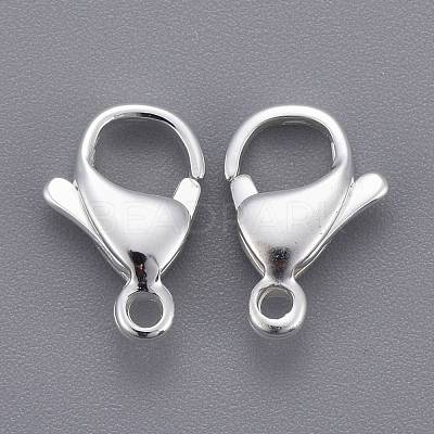304 Stainless Steel Lobster Claw Clasps X-STAS-E464-21A-S-1