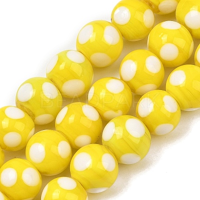 Handmade Lampwork Beads LAMP-D002-10mm-01-1