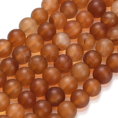 Natural Carnelian Beads Strands LS-G-L642-G01-8mm-1