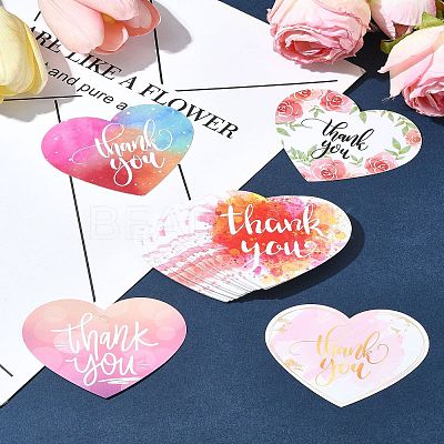 Coated Paper Thank You Greeting Card DIY-FS0007-76B-1