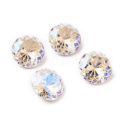 K9 Glass Rhinestone Pointed Back Cabochons X-RGLA-P030-06B-M01-1