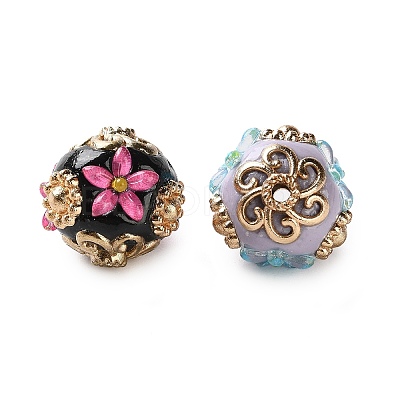 Handmade Polymer Clay Indonesia Beads IPDL-H001-09KCG-1