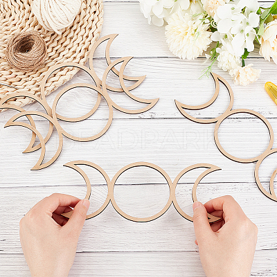 Wooden Basket Bottoms TOOL-WH0051-71-1